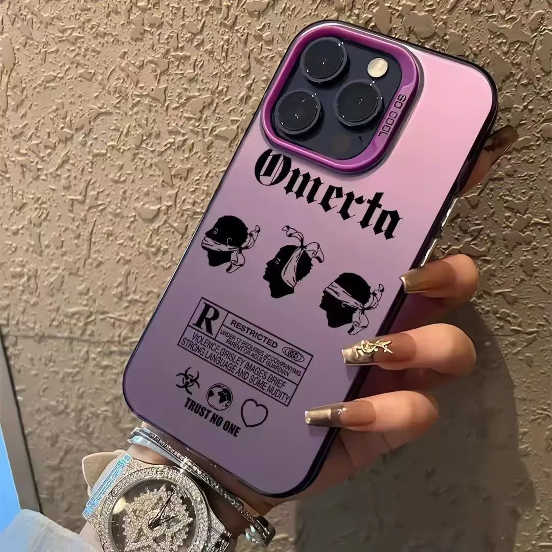 Coque de telephone Omerta pour iphone 16 15 14 13 12 11 Mini Pro X XR XSMAX