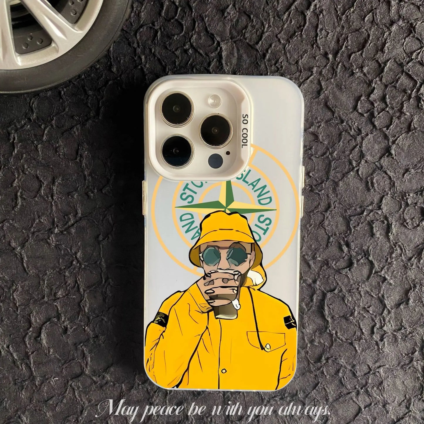 Coque iPhone Stone pour iPhone 12 au 16 Pro Max