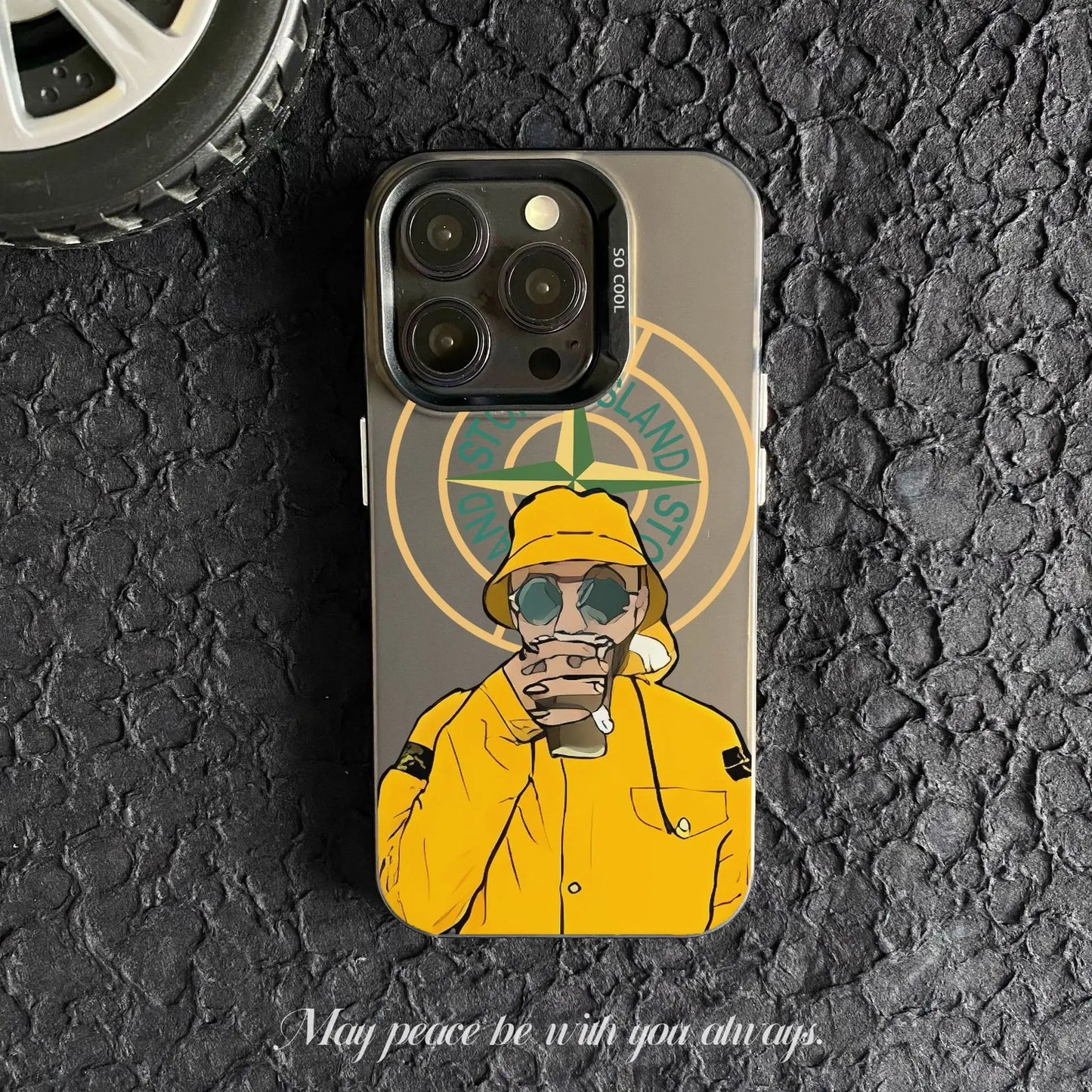 Coque iPhone Stone pour iPhone 12 au 16 Pro Max