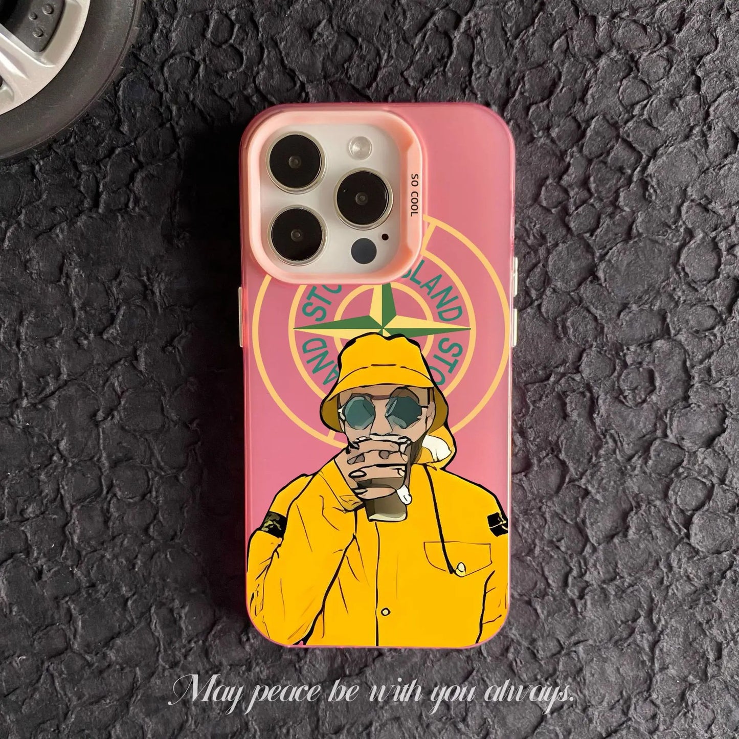 Coque iPhone Stone pour iPhone 12 au 16 Pro Max