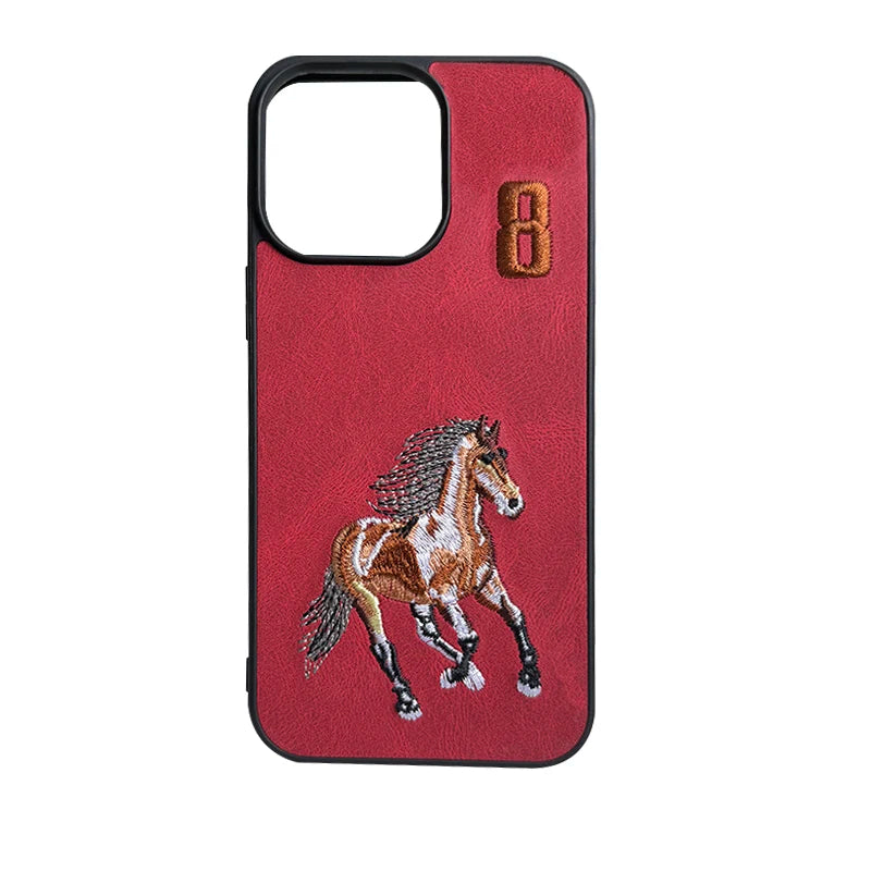 Coque de telphone brodé pour iPhone du 15 au 16