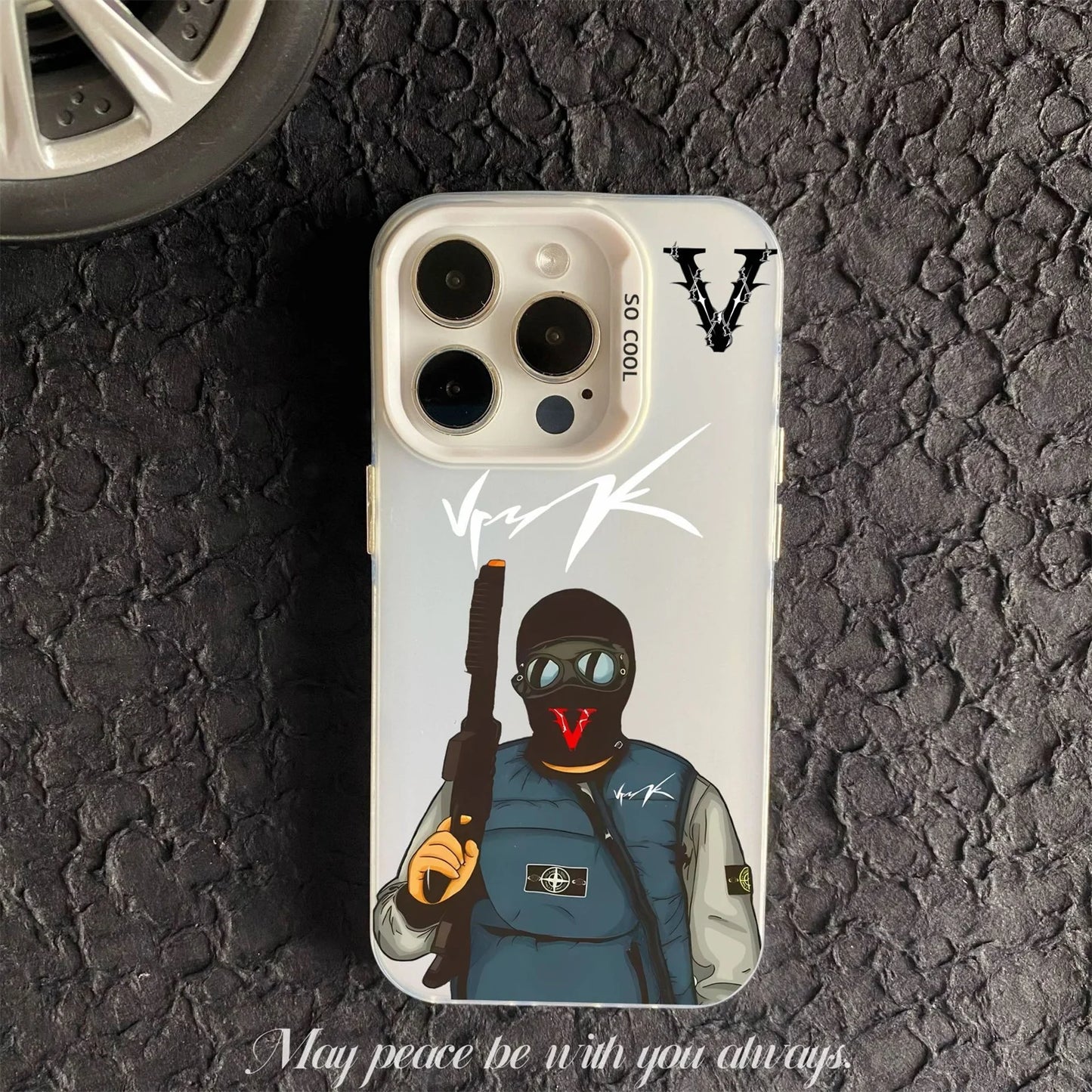 Coque de telephone Vrunk pour IPhone 7 8 Plus Xs Xr 11 12 13 Mini 14 15 16 Pro Max