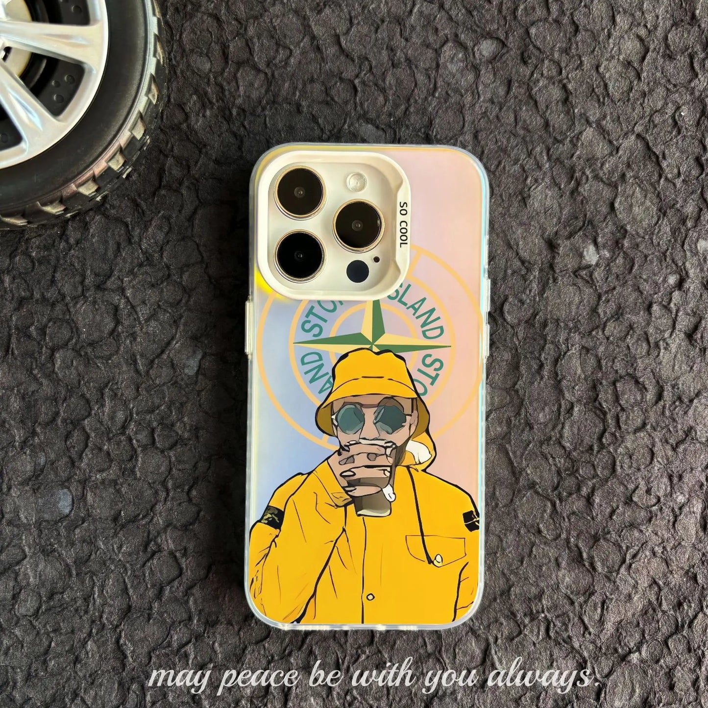 Coque iPhone Stone pour iPhone 12 au 16 Pro Max