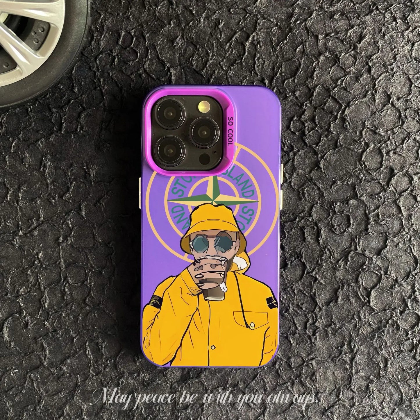 Coque iPhone Stone pour iPhone 12 au 16 Pro Max