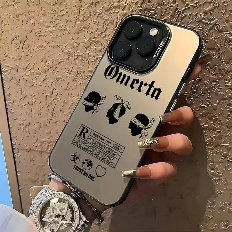 Coque de telephone Omerta pour iphone 16 15 14 13 12 11 Mini Pro X XR XSMAX