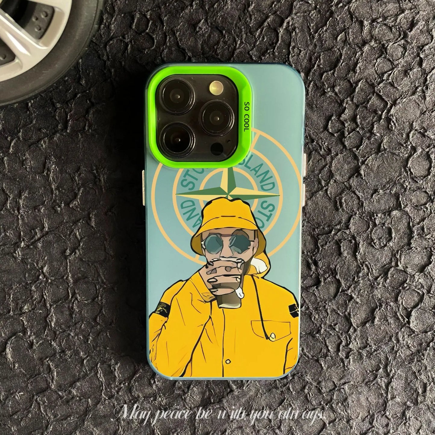 Coque iPhone Stone pour iPhone 12 au 16 Pro Max