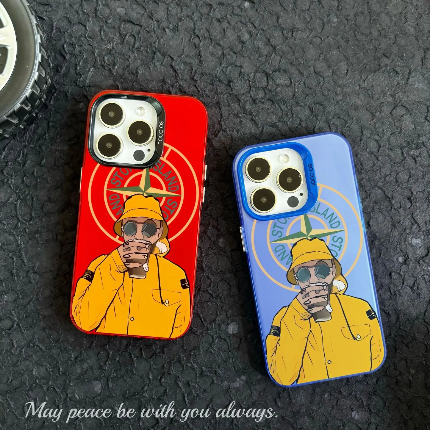 Coque iPhone Stone pour iPhone 12 au 16 Pro Max
