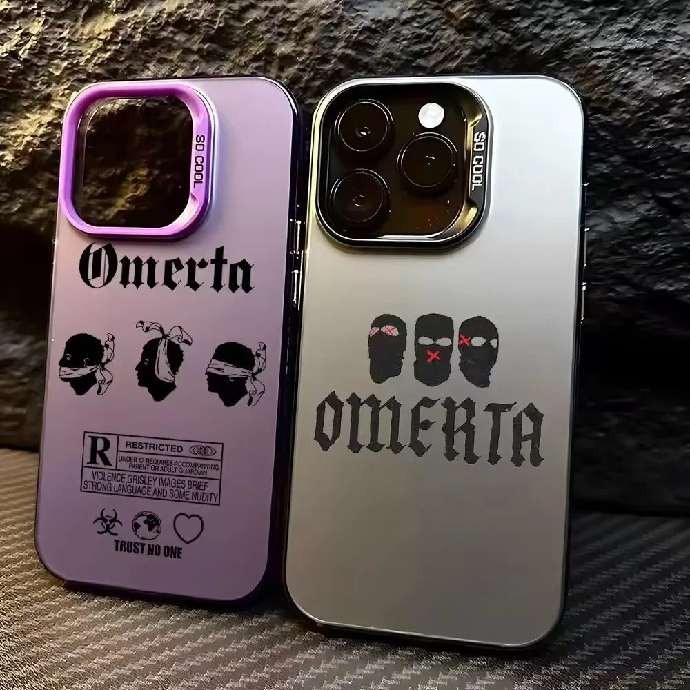 Coque de telephone Omerta pour iphone 16 15 14 13 12 11 Mini Pro X XR XSMAX