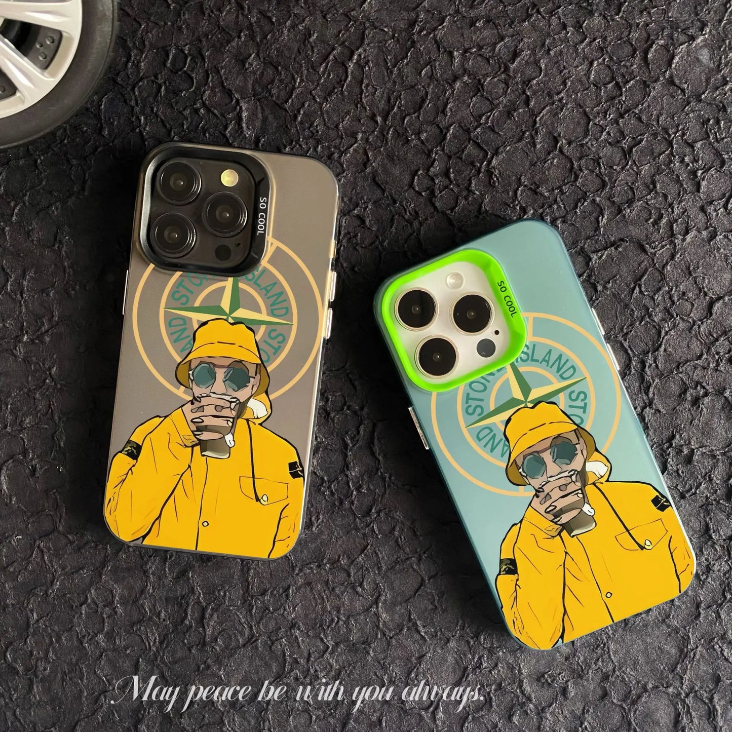 Coque iPhone Stone pour iPhone 12 au 16 Pro Max