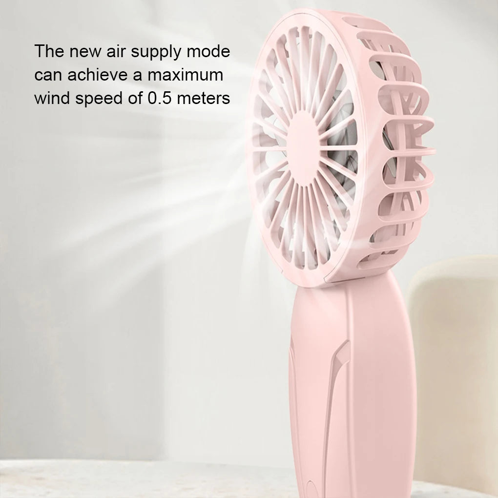 Mini Ventilateur Portable Rechargeable - 3 Vitesses - Silencieux - Léger & Compact