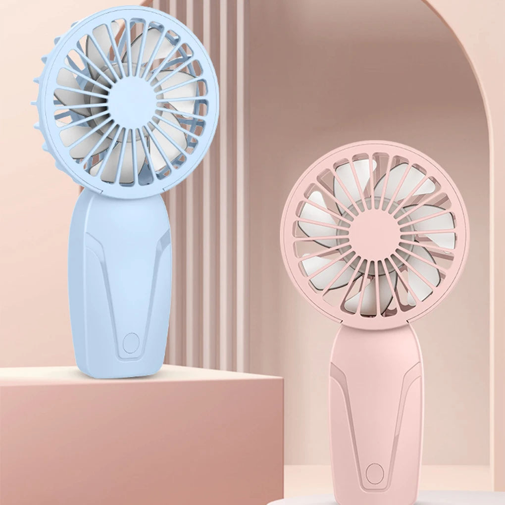 Mini Ventilateur Portable Rechargeable - 3 Vitesses - Silencieux - Léger & Compact