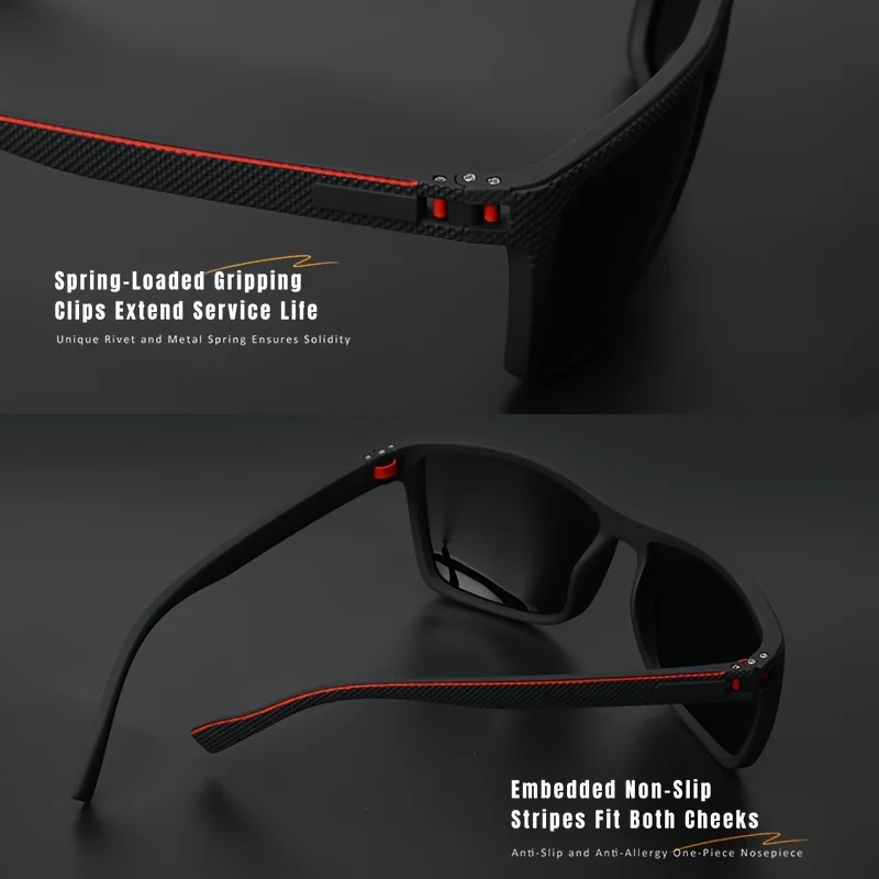 Lunettes de soleil polarisées à monture carrée – Image 6