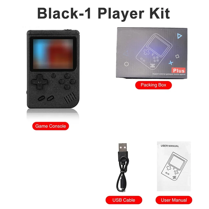 Console de jeux vidéo rétro portable avec 400 jeux intégrés – Image 8
