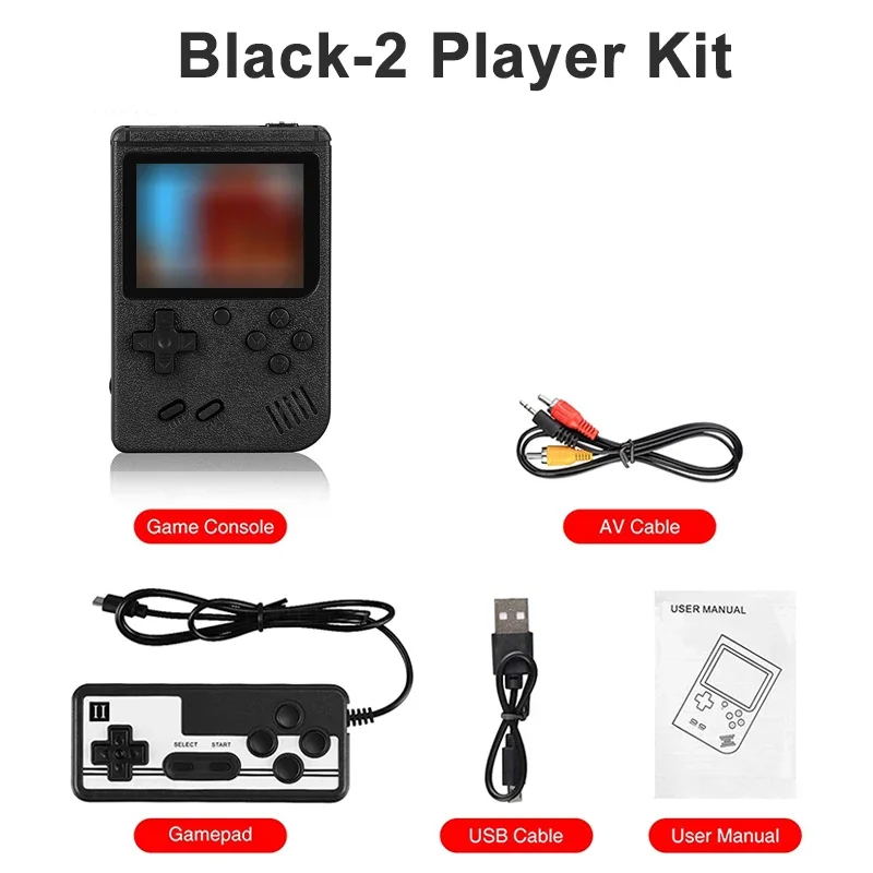 Console de jeux vidéo rétro portable avec 400 jeux intégrés – Image 15