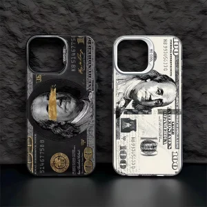 Coque de téléphone motif billet de 100 dollars de l'Iphone X au 17
