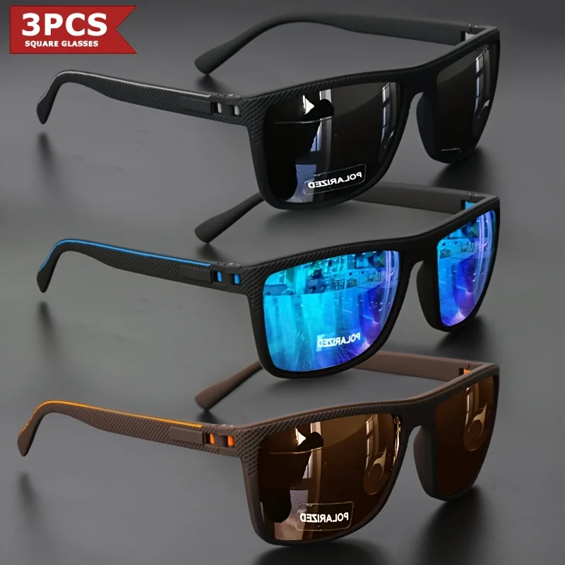 Lunettes de soleil polarisées à monture carrée – Image 13