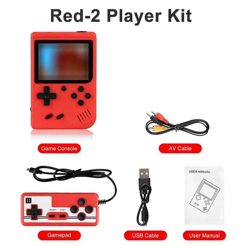 Console de jeux vidéo rétro portable avec 400 jeux intégrés – Image 12
