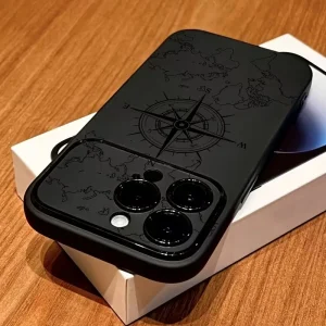 Coque de téléphone boussole de l'Iphone11 au 17