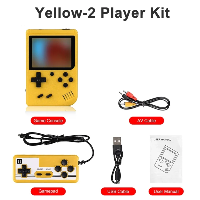 Console de jeux vidéo rétro portable avec 400 jeux intégrés – Image 13