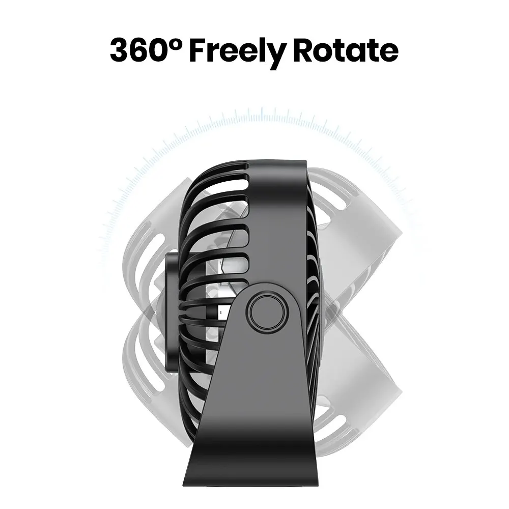 ventilateur portable USB silencieux a 3 vitesses – Image 4